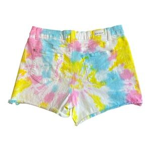 Judy Blue Colorful Tie-Dye Stretch Denim Shorts XL